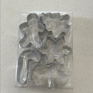 Silver Holiday Cookie Cutters Set